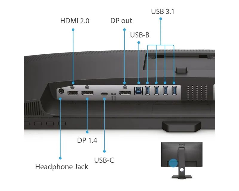 BENQ 27 inča PD2705Q QHD IPS LED Dizajnerski monitor  Slika 7