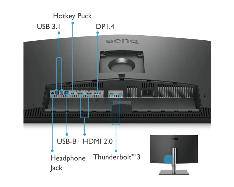 BENQ 27 inča PD2725U 4K 3840x2160 IPS Thunderbolt 3 65W dizajnerski monitor  Slika 7