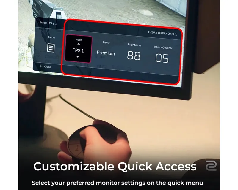 BENQ 27 inča Zowie XL2746K FHD 1920x1080 240 Hz gaming monitor Slika 9