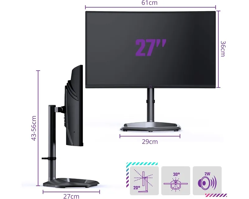 COOLER MASTER 27 inča GM27QP Gaming monitor (CMI-GM27QP-EK)  Slika 8