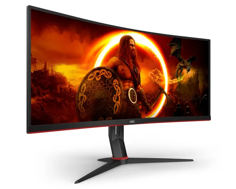 AOC 34 inča CU34G2XP/BK UWQHD 3440x1440 Fast VA 180 Hz zakrivljeni gaming monitor  Slika 2