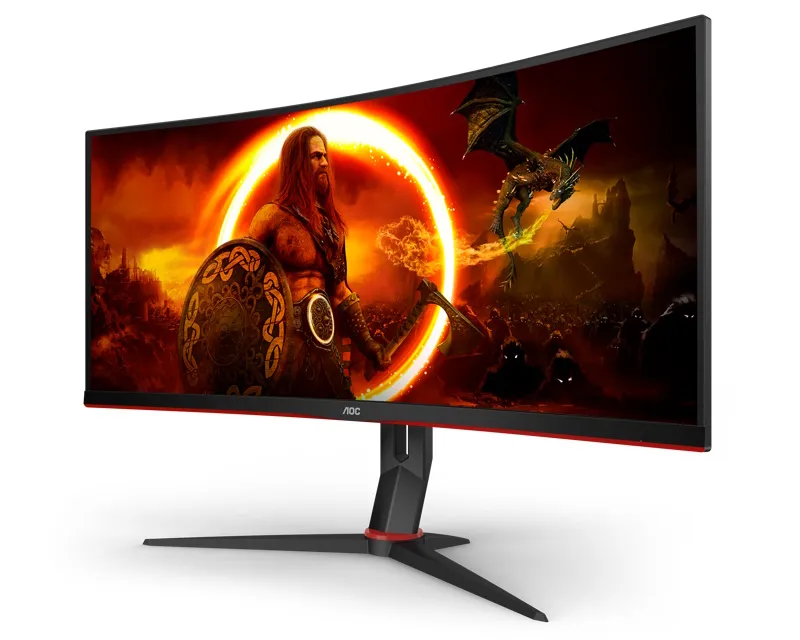 AOC 34 inča CU34G2XP/BK UWQHD 3440x1440 Fast VA 180 Hz zakrivljeni gaming monitor  Slika 3