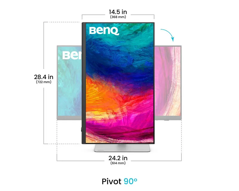 BENQ 27 inča PD2730S 5K 5120x2880 IPS Thunderbolt 4 profesionalni monitor beli  Slika 4