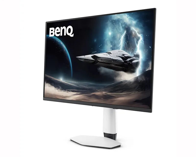 BENQ 32 inča Mobiuz EX321UZ 4K 3840x2160 QD-OLED 240 Hz USB-C 90W gaming monitor beli  Slika 3