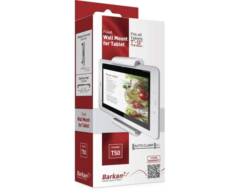 BARKAN T50 Univerzalni zidni nosač za tablet 7" - 12" Slika 2