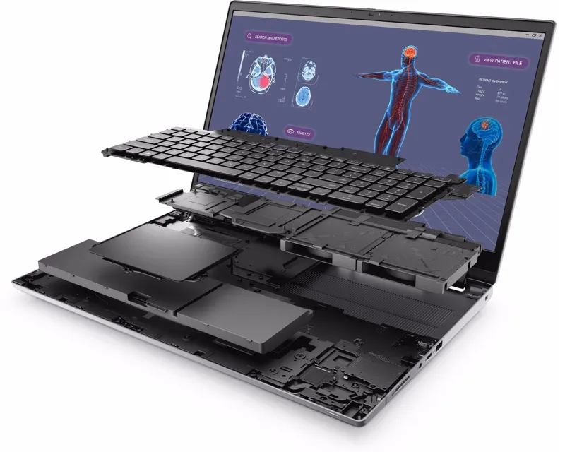 DELL Precision M7780 17.3 inch FHD 500nits i9-13950HX 32GB 1TB SSD RTX 3500 12GB Backlit FP SC Win11Pro 3yr ProSupport laptop Slika 7