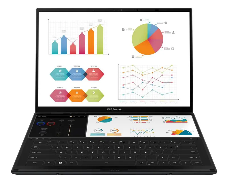 ASUS Zenbook 14 DUO OLED UX8406CA-PZ185X (14 inča 3K OLED, Ultra 7 255H, 32GB, SSD 1TB, Win11 Pro) laptop Slika 5