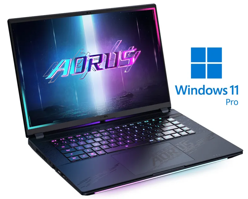 GIGABYTE AORUS MASTER 16 BZH 16 inch QHD+ OLED 240Hz 500nits Core Ultra 9 275HX 32GB 1TB SSD GeForce RTX 5090 24GB RGB Backlit Win11Pro gaming laptop  Slika 1