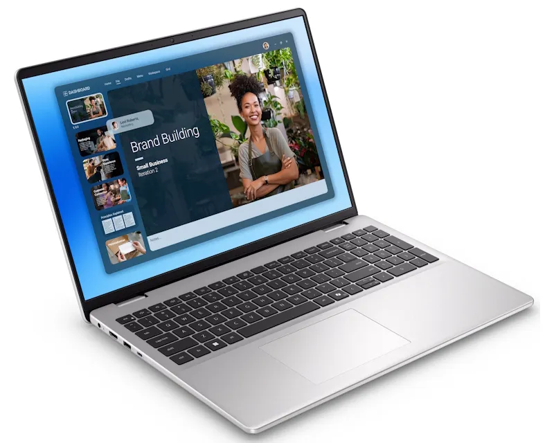 DELL 16 DC16251 16 inch FHD+ 300nits Core 7 150U 16GB 512GB SSD Backlit FP metalni silver laptop Slika 1