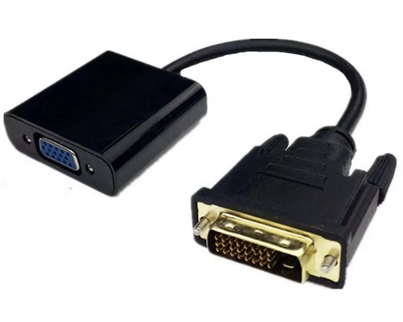 E-GREEN Adapter DVI-D (M) - VGA (F) crni 