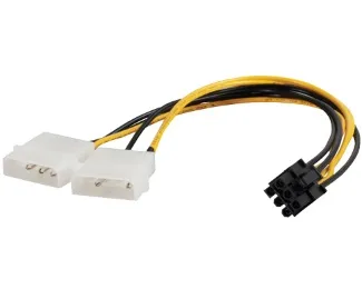 E-GREEN Naponski adapter za PCI-E VGA (6-pin) -2x Molex  Slika 1