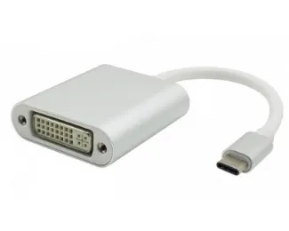 FAST ASIA Adapter - konvertor USB 3.1 tip C (M) - DVI (F) srebrni Slika 1