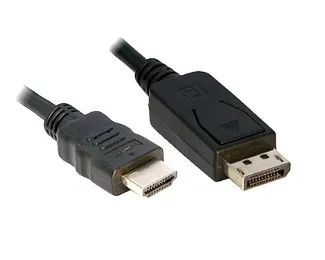 E-GREEN Kabl DisplayPort (M) - HDMI (M) 1.8m crni Slika 1