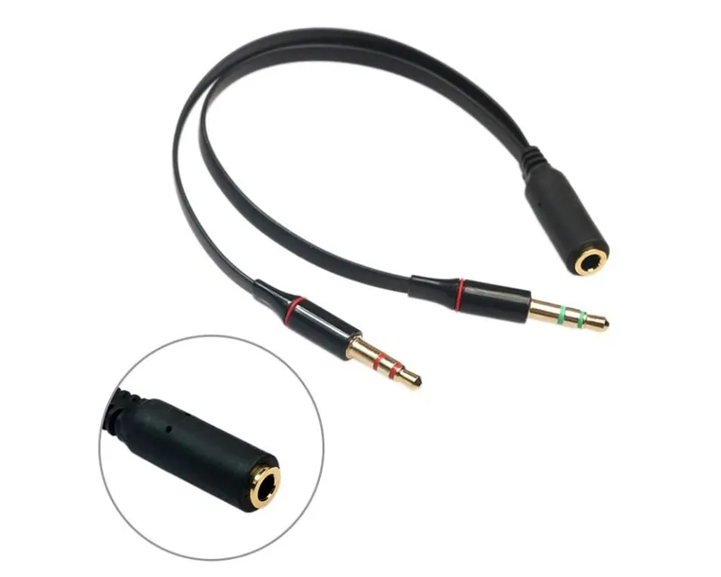 E-GREEN Adapter Audio 3.5mm stereo (F) - 2x 3.5mm stereo (M)  Slika 2