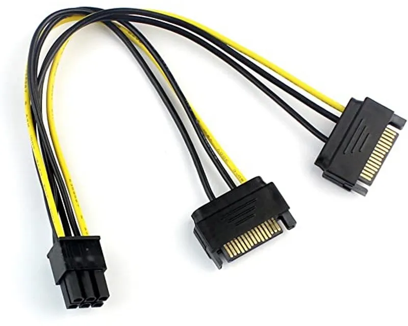 E-GREEN Naponski adapter za PCI-E VGA (6-pin) -2x Sata  Slika 1