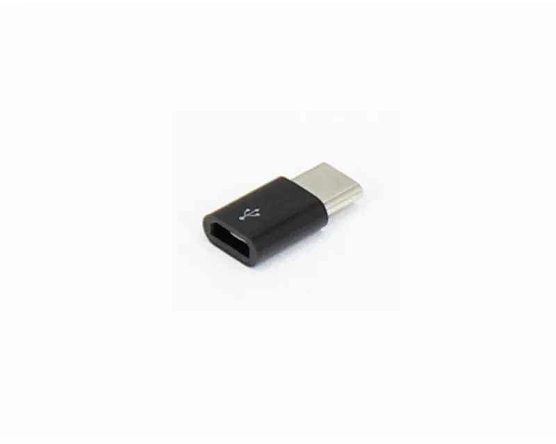 E-GREEN Adapter USB 3.1 tip C (M) - Micro USB (F) crni  Slika 2