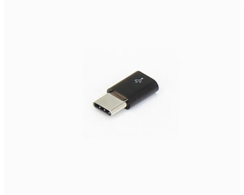 E-GREEN Adapter USB 3.1 tip C (M) - Micro USB (F) crni  Slika 1