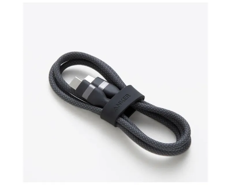 ANKER USB tip-C kabl M/M 0.9m, za Super brzo punjenje 240W/480Mbps, pleteni, crni  Slika 6