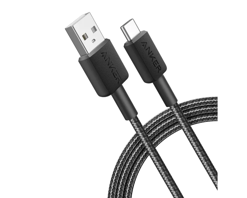 ANKER 322 USB tip-A na USB tip-C kabl M/M 0.9m, 18W, pleteni, crni  Slika 2