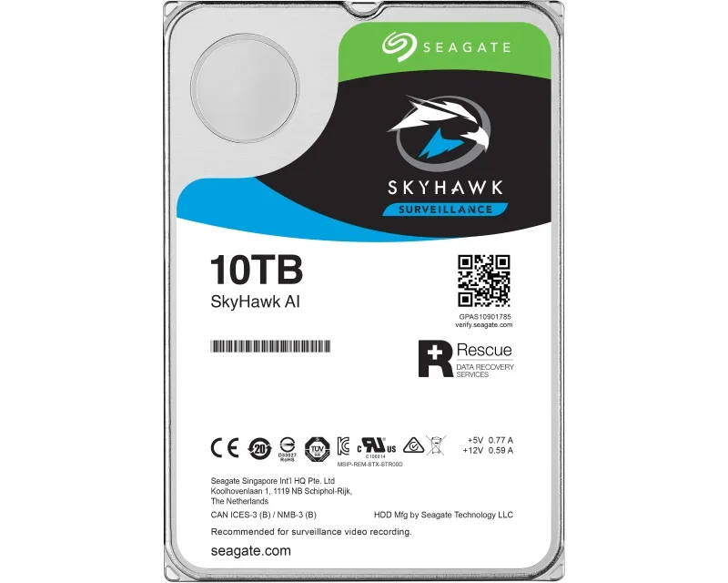 SEAGATE 10TB 3.5 inča SATA III 256MB ST10000VE0008 SkyHawk Surveillance HDD outlet Slika 1
