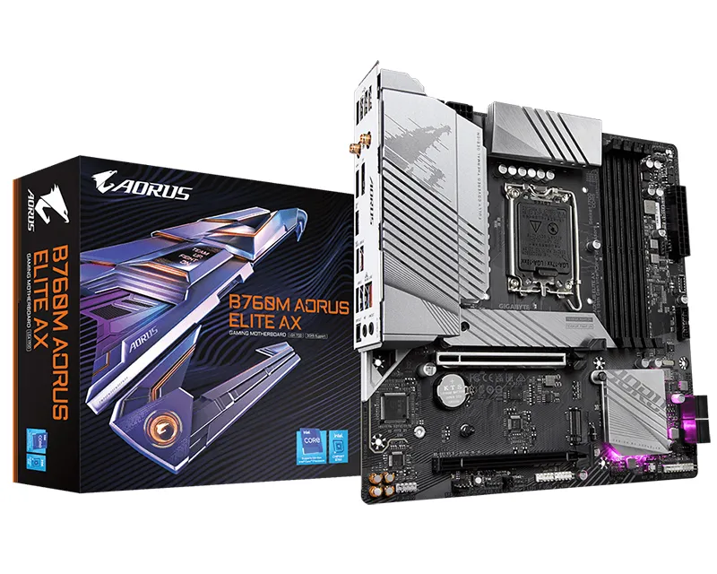 GIGABYTE B760M AORUS ELITE AX rev. 1.x matična ploča Slika 1