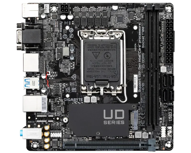 GIGABYTE H610I rev. 1.x matična ploča Slika 2