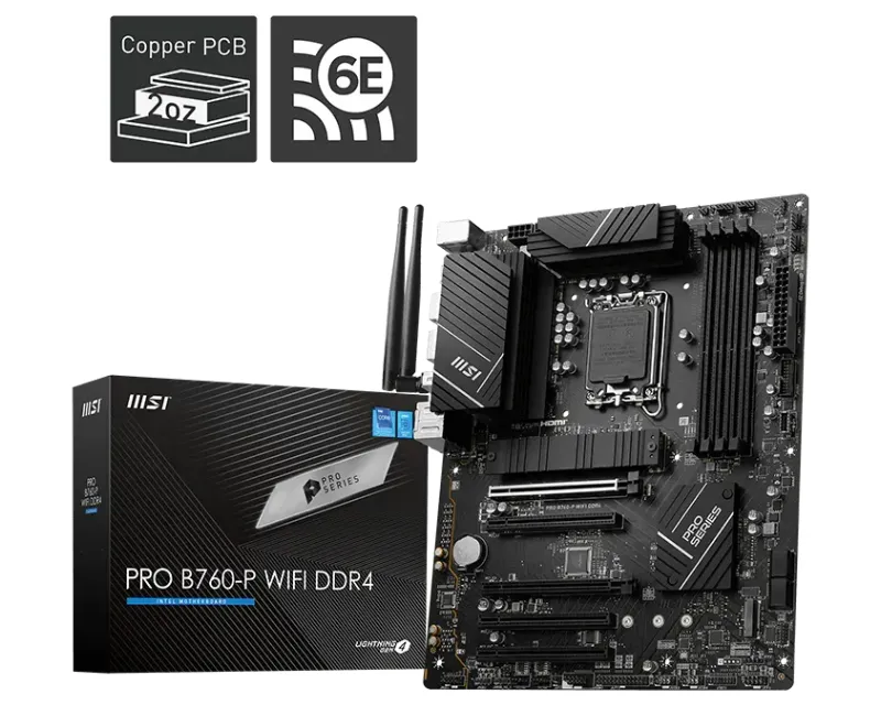 MSI PRO B760-P WIFI DDR4 matična ploča Slika 1