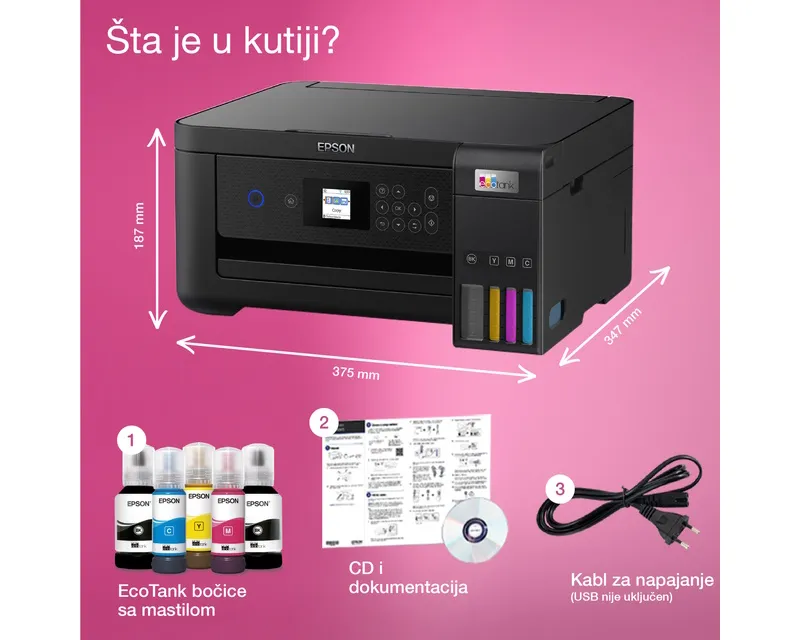 EPSON L4260 EcoTank ITS wireless multifunkcijski inkjet štampač  Slika 9