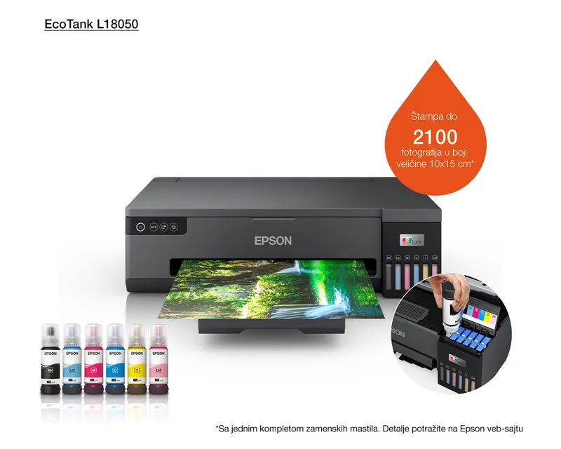 EPSON L18050 A3+ EcoTank ITS (6 boja) foto inkjet štampač  Slika 5