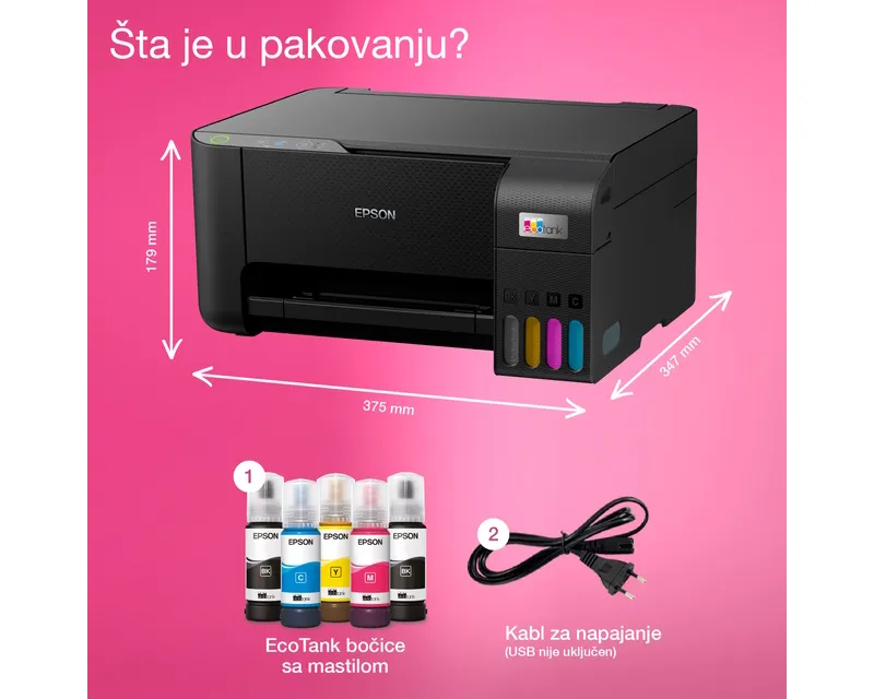 EPSON L3230 EcoTank ITS multifunkcijski inkjet štampač  Slika 9