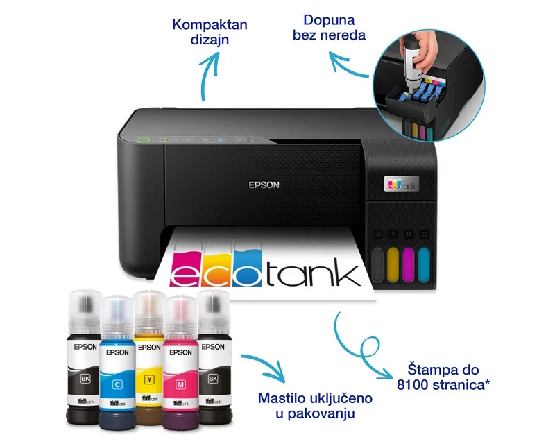 EPSON L3270 EcoTank ITS wireless multifunkcijski inkjet štampač  Slika 5