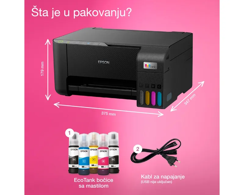 EPSON L3270 EcoTank ITS wireless multifunkcijski inkjet štampač  Slika 9