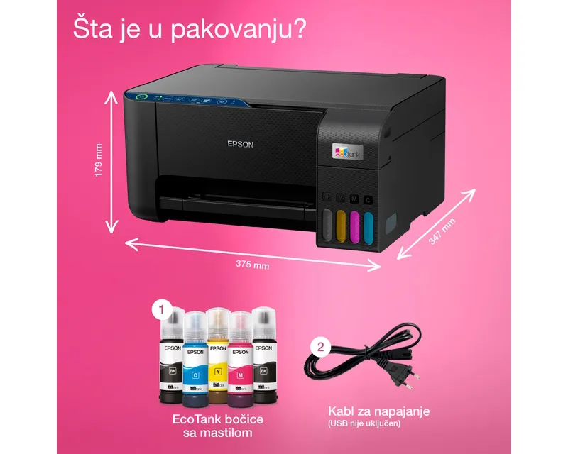 EPSON L3271 EcoTank ITS wireless multifunkcijski inkjet štampač  Slika 9