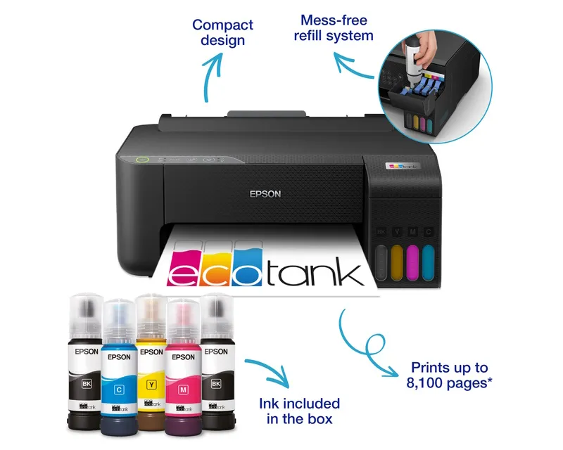 EPSON L1270 EcoTank ITS wireless (4 boje) inkjet štampač  Slika 3