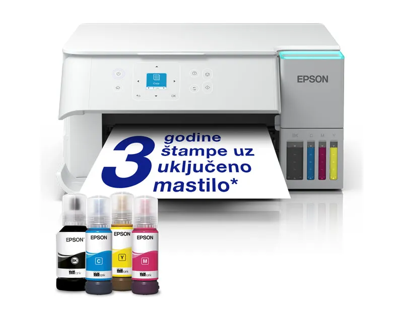 EPSON L4366 EcoTank wireless multifunkcijski inkjet štampač beli  Slika 2