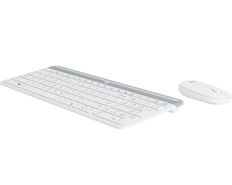 LOGITECH MK470 Wireless Desktop US bela tastatura + miš  Slika 2