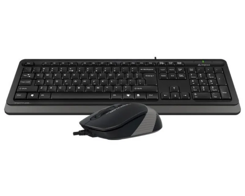 A4 TECH F1010 FSTYLER USB US siva tastatura + USB sivi miš Slika 2