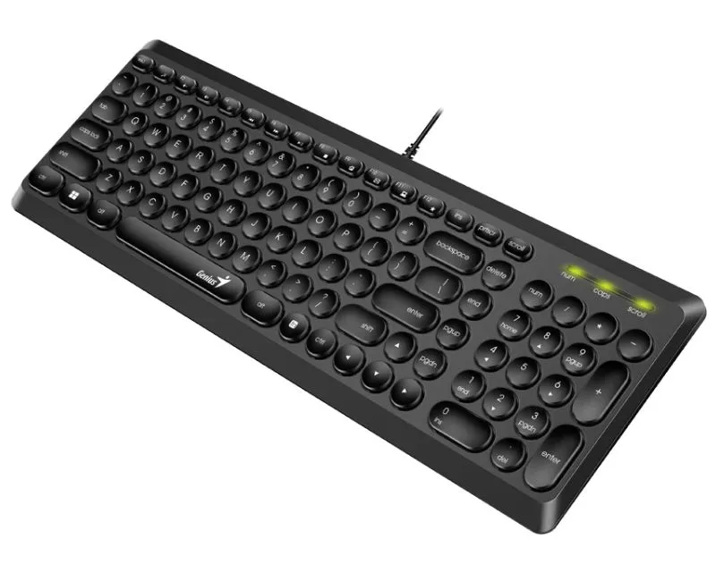 GENIUS Slimstar Q200 USB US crna tastatura  Slika 2