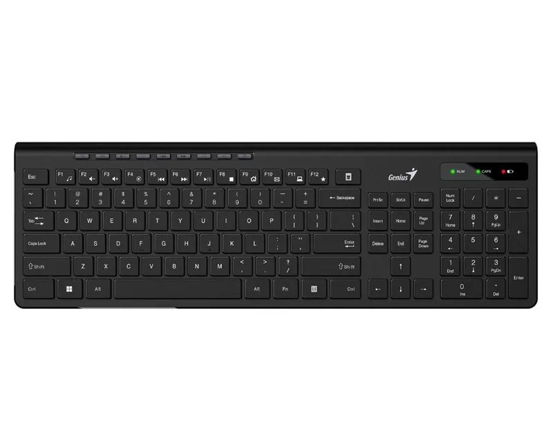 GENIUS SlimStar 7230 USB US wireless crna tastatura  Slika 1