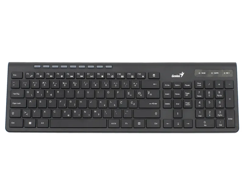 GENIUS SlimStar 7230 USB YU wireless crna tastatura  Slika 1