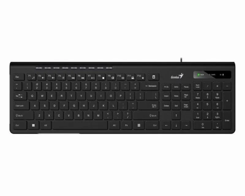 GENIUS Slimstar 230II USB US crna tastatura - Slika 2