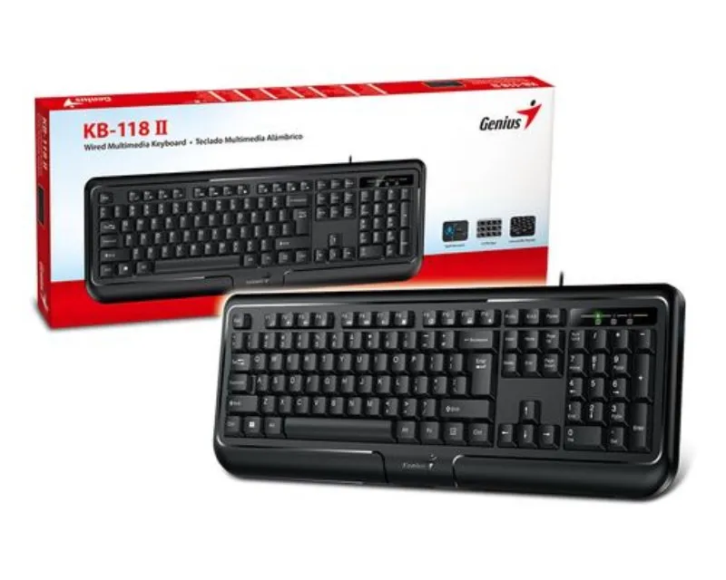 GENIUS KB-118 II USB US crna tastatura  Slika 1