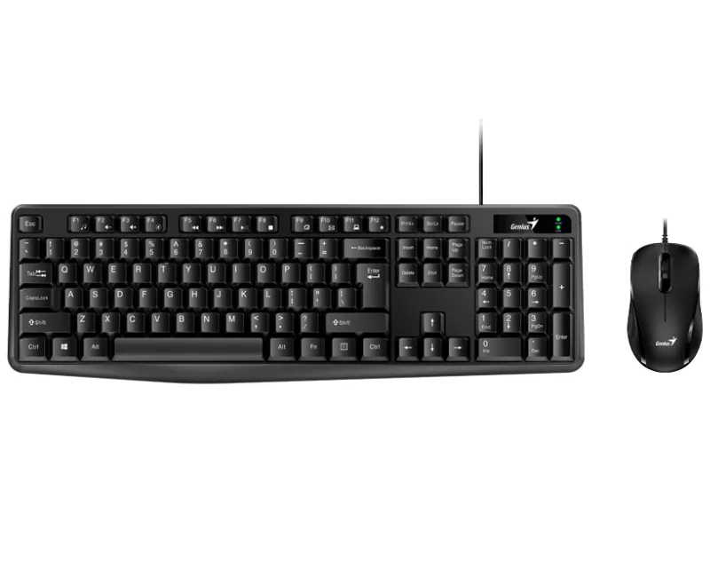 GENIUS KM-170 USB US crna tastatura+ USB crni miš  Slika 1