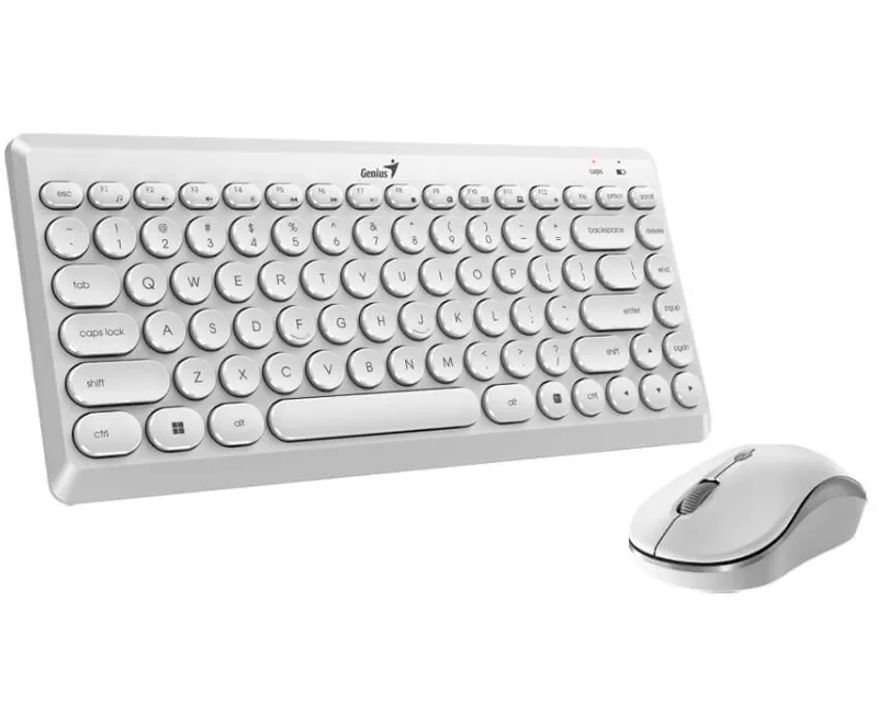 GENIUS LuxeMate Q8000 Wireless USB YU bela tastatura + miš  Slika 3