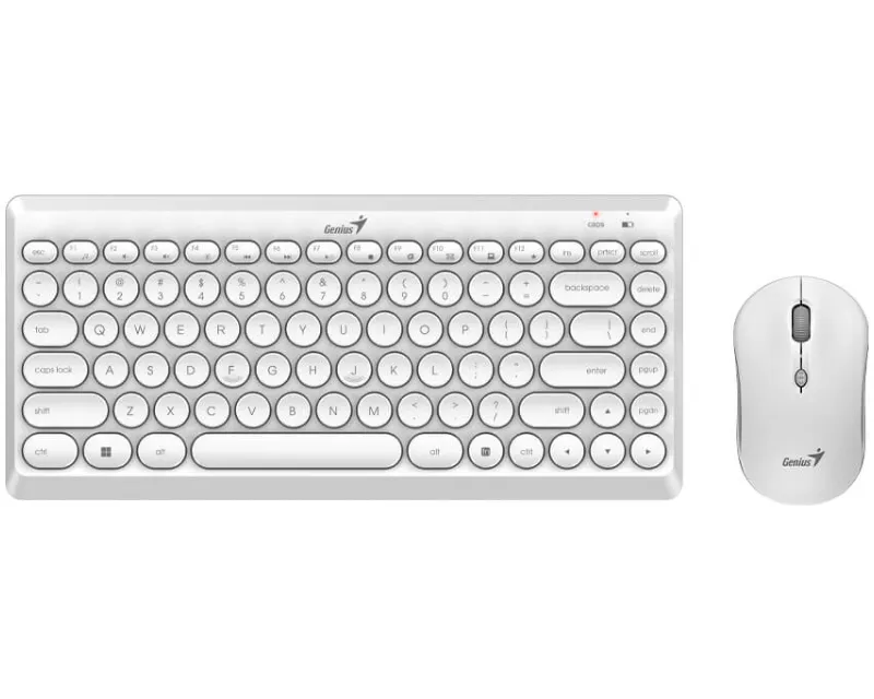 GENIUS LuxeMate Q8000 Wireless USB YU bela tastatura + miš  Slika 1