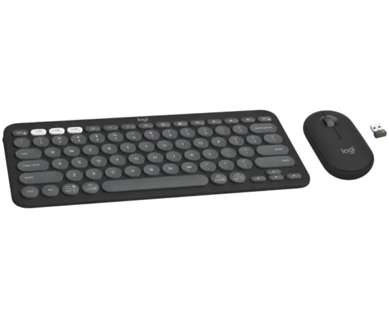 LOGITECH Pebble2 Wireless Combo US tastatura + miš crna Slika 2