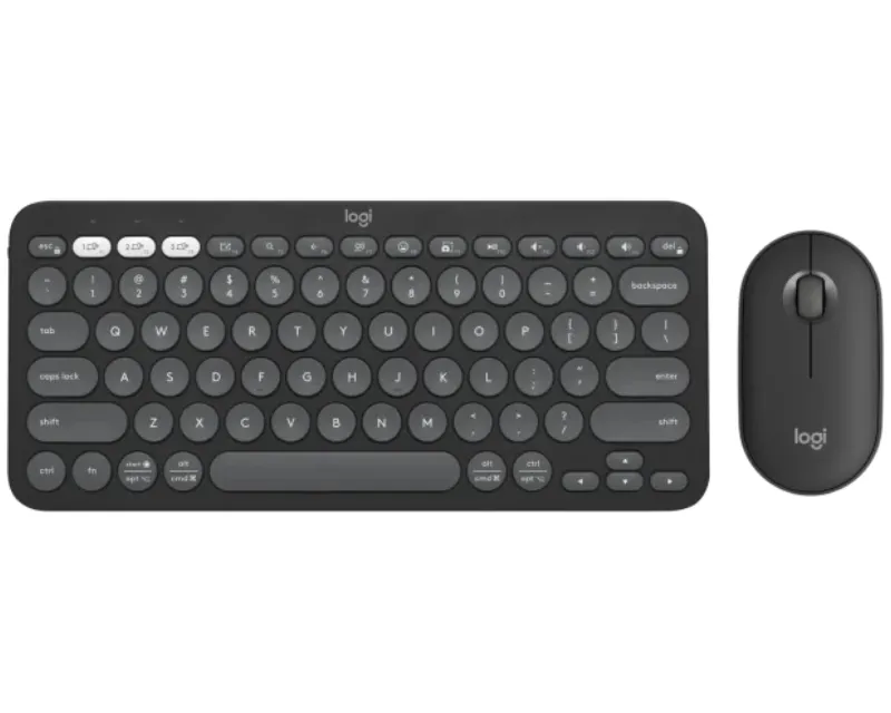 LOGITECH Pebble2 Wireless Combo US tastatura + miš crna Slika 1