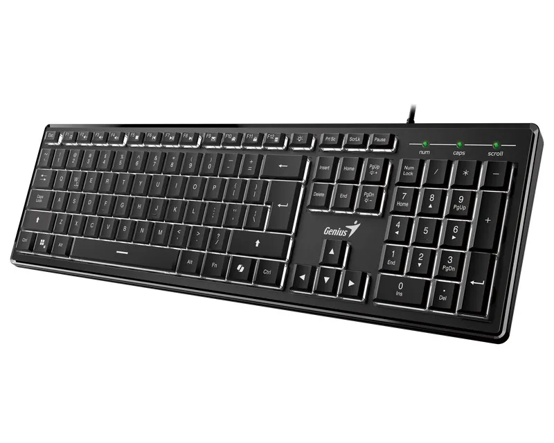 GENIUS SlimStar 820 USB US crna tastatura  Slika 1