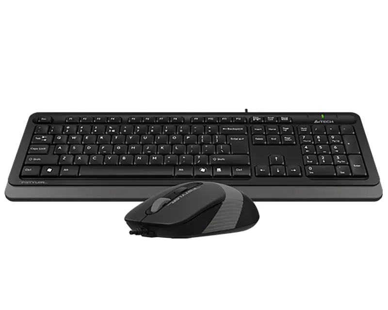 A4 TECH F1010 FSTYLER USB YU siva tastatura + USB sivi miš  Slika 3