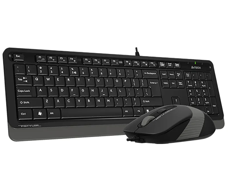 A4 TECH F1010 FSTYLER USB YU siva tastatura + USB sivi miš  Slika 4